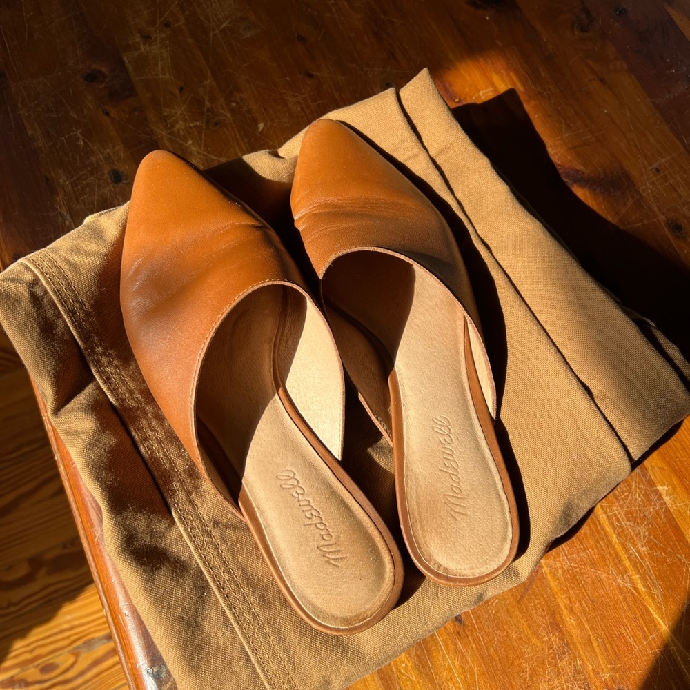 Madewell Brown Leather Mule